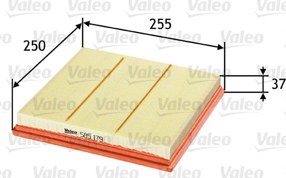 Воздушный фильтр Valeo. Артикул 585179