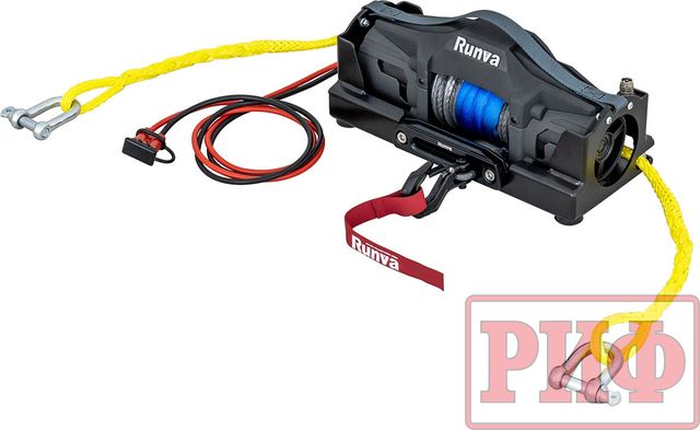 Лебёдка переносная РИФ 6000FSR c площадкой, синтетический трос. Артикул EWV6000FSR-KIT