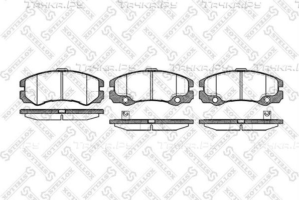 Тормозные колодки Stellox передние для Opel Frontera B 1998-2004. Артикул 436 032-SX