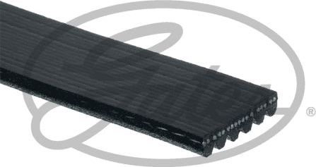 Приводной ремень поликлиновой Gates Micro-V® UNIQUE FIT для Nissan X-Trail T32 2014-2023. Артикул 6PK1208XS