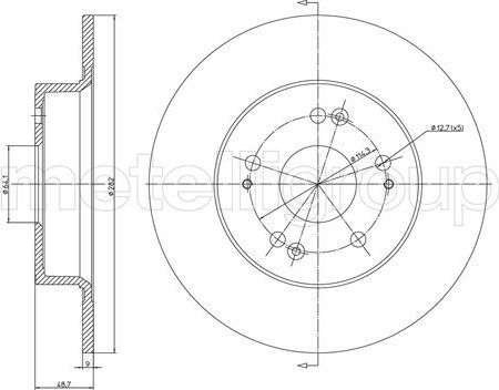 Тормозной диск Trusting задний для Honda Accord VIII 2008-2015. Артикул DF1323