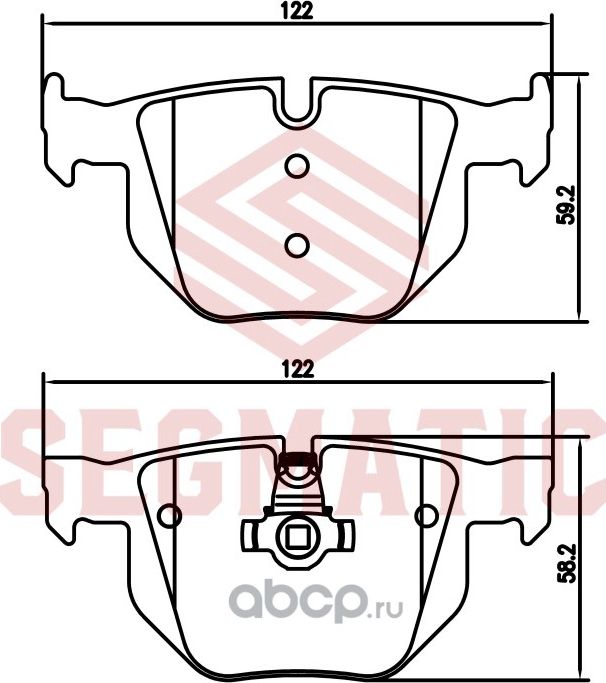 Колодка торм диск зад (Segmatic). Артикул SGBP2782