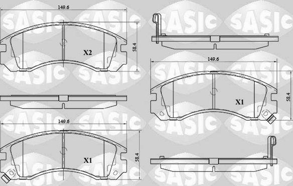 Тормозные колодки Sasic. Артикул 6210059