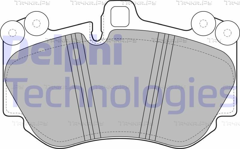 Тормозные колодки Delphi (Low-Metallic). Артикул LP2116