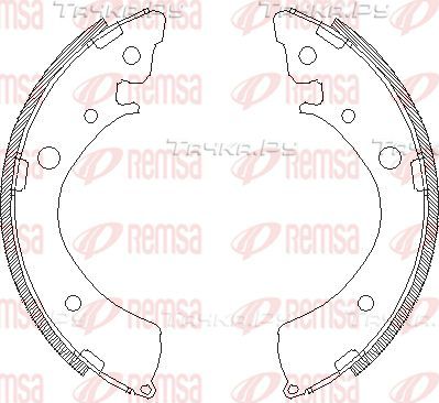 Тормозные колодки Remsa задние для Honda HR-V I 1999-2006. Артикул 4367.00