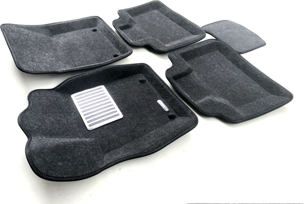 Коврики текстильные Euromat 3D Lux для салона Jeep Grand Cherokee WK2 2010-2026 Темно-серые. Артикул EM3D-002760G