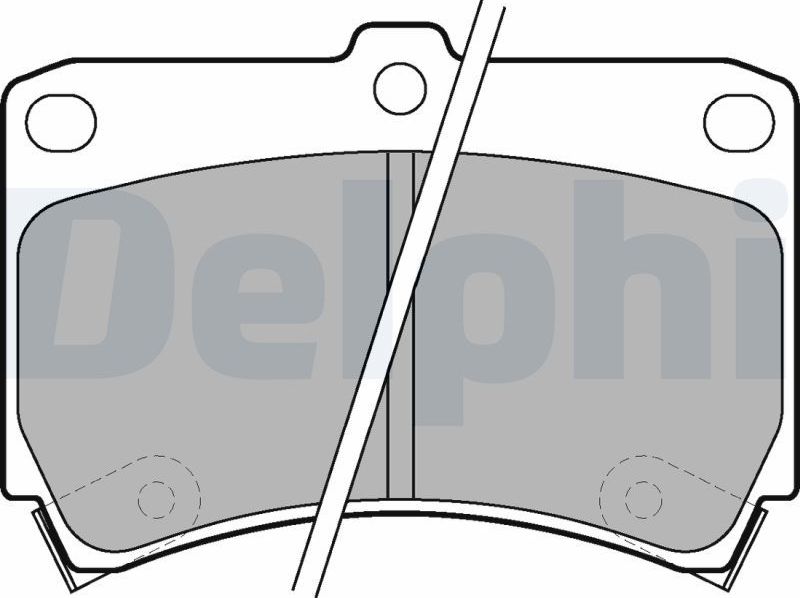Тормозные колодки Delphi (Low-Metallic). Артикул LP743
