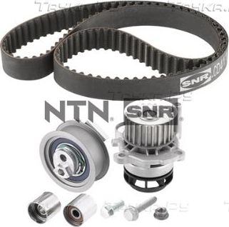 Помпа (водяной насос) с комплектом ремня ГРМ NTN / SNR для Volkswagen Golf V 2004-2008. Артикул KDP457.761
