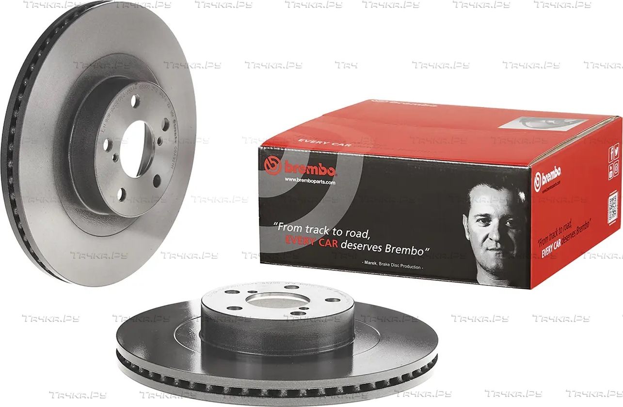 Тормозной диск Brembo UV Coated передний для Subaru Forester IV 2012-2018. Артикул 09.A921.11
