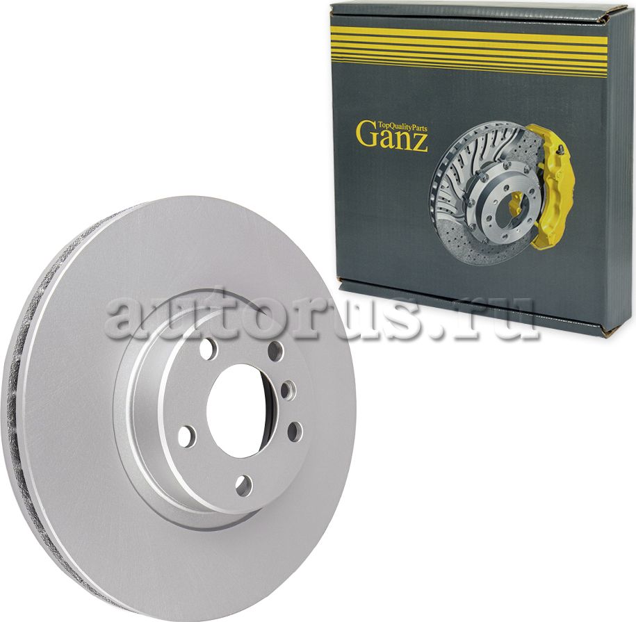 Диск тормозной передний с покрытием (Ganz). Артикул GIJ06172