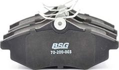Тормозные колодки BSG. Артикул BSG 70-200-003