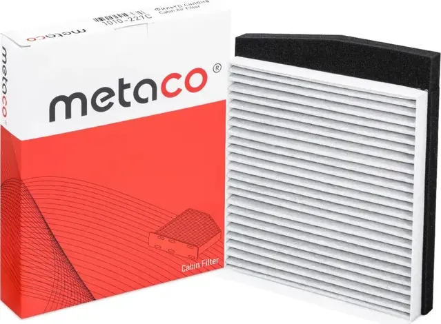 Фильтр салона VOLVO S60 / S80 / V70 / XC70/XC90 УГОЛЬНЫЙ, Metaco 1010-051 - не у Metaco. Артикул 1010227C