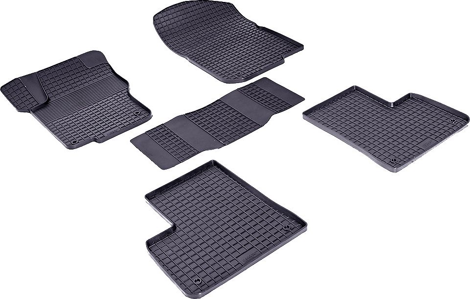 Коврики резиновые Seintex с узором сетка для салона Mercedes-Benz M-Класс (ML) W166 2012-2015. Артикул 85204