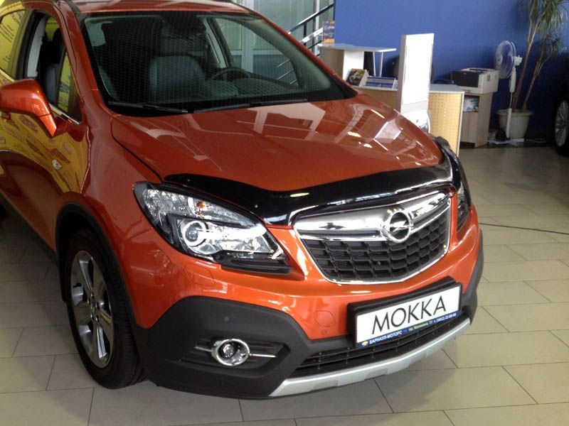 Дефлектор SIM для капота Opel Mokka 2012-2026. Артикул SOPMOK1212