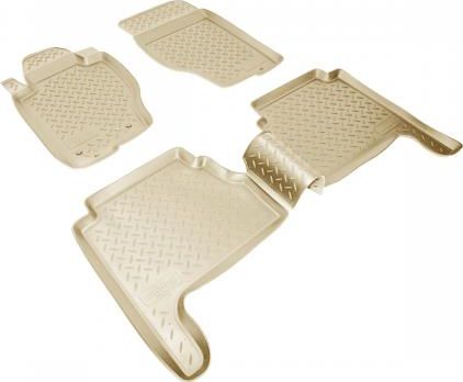 Коврики Норпласт для салона Kia Sorento I 2002-2008. БЕЖЕВЫЕ. Артикул NPL-Po-43-65Beige