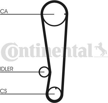Ремень ГРМ с роликами (комплект) ContiTech. Артикул CT715K1