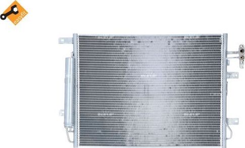 Радиатор кондиционера (конденсатор) NRF (алюминий). Артикул 350368
