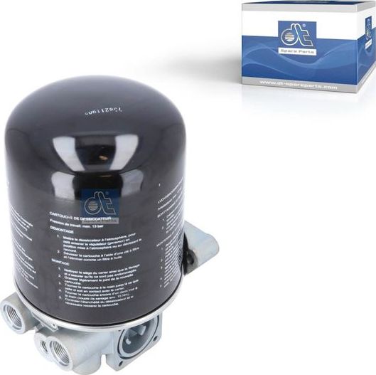 Осушитель воздуха пневмосистемы DT Spare Parts. Артикул 2.44237