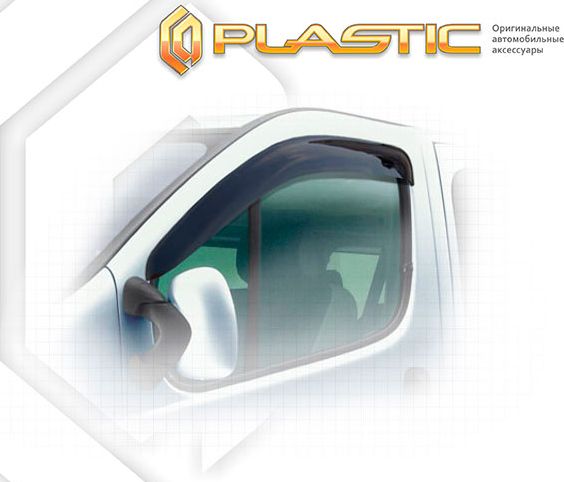 Дефлекторы СА Пластик для окон (Classic полупрозрачный) Renault Trafic 2001-2014. Артикул 2010030306865