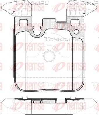 Тормозные колодки Remsa задние для BMW 3 VI (F3x) 2011-2026. Артикул 1539.00