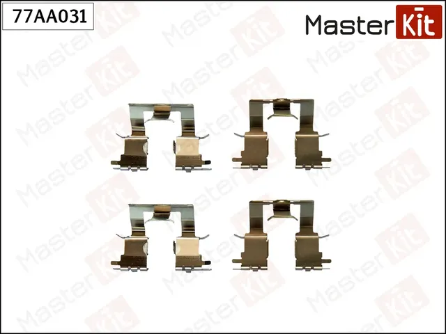 77AA031 Комплект установочный тормозных колодок Toyota CAMRY (_V1_) 1991 - 1998 (Master KIT). Артикул 77aa031
