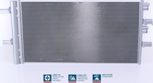 Радиатор кондиционера (конденсатор) Nissens (алюминий) для BMW 2 F22 2014-2026. Артикул 940741