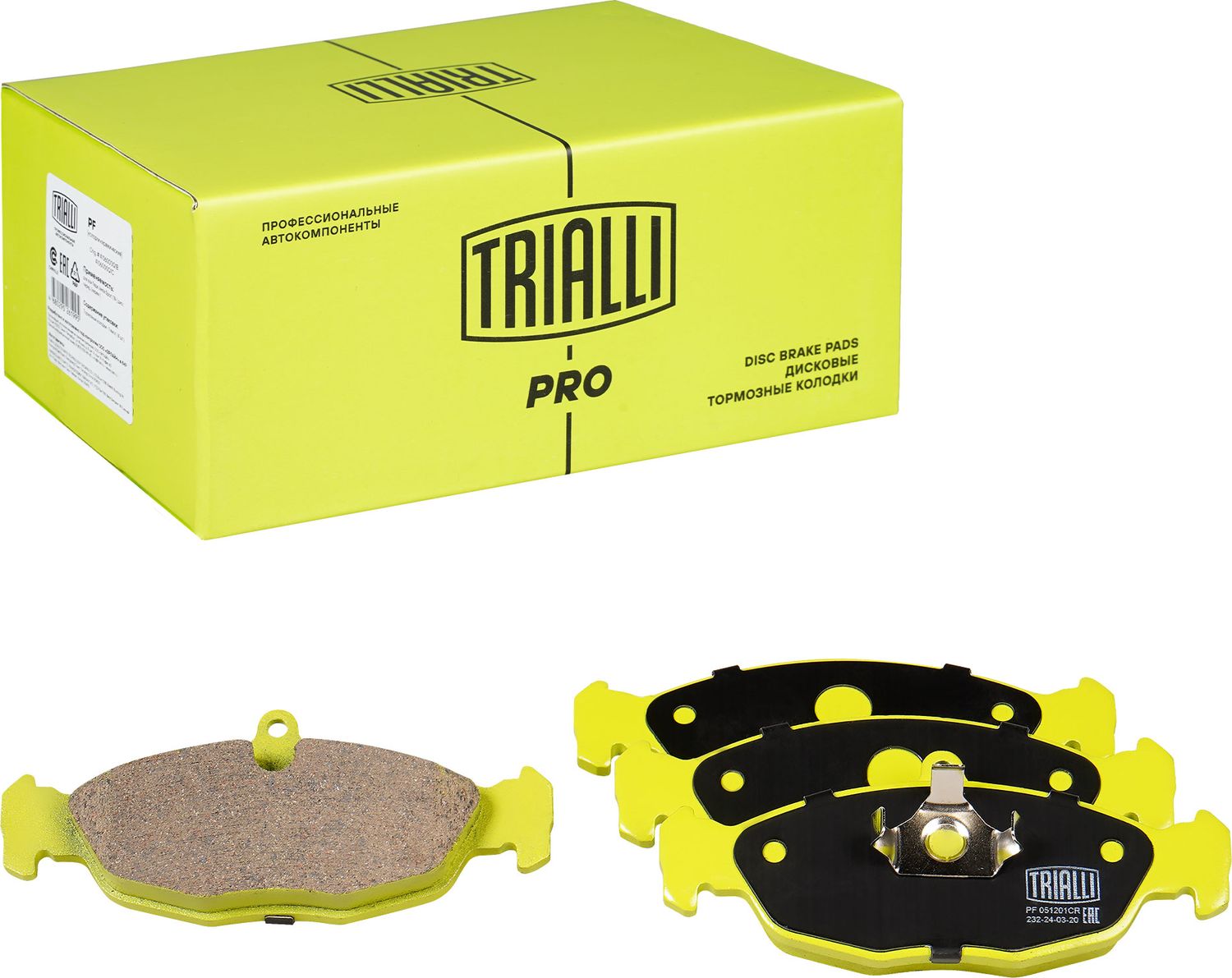 Тормозные колодки Trialli (Керамика). Артикул PF 051201CR