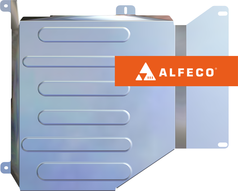 Защита алюминиевая Alfeco (4мм) для абсорбера Changan UNI-K 2020-2026. Артикул ALF.57.04AL4