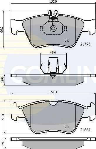 Тормозные колодки Comline Comline. Артикул CBP0274