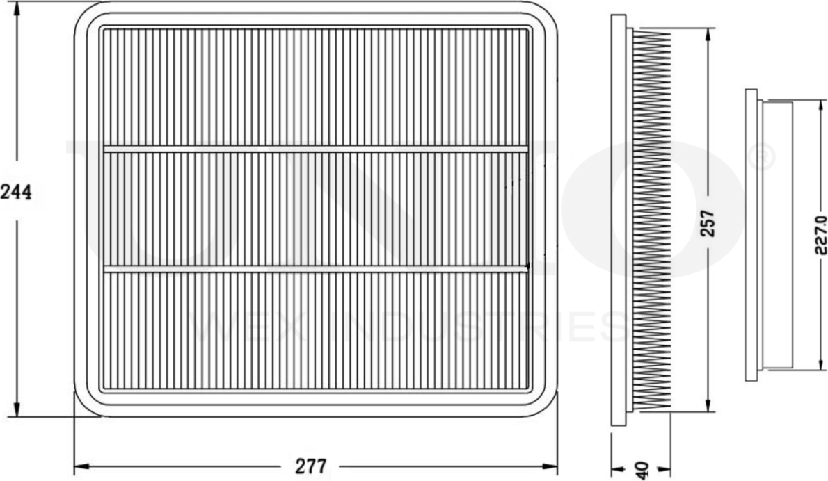 Фильтр воздушный (Unio). Артикул FLT-10236