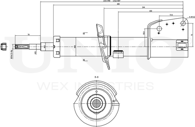 Амортизатор подвески (Unio). Артикул SAB-10606