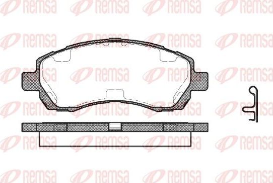 Тормозные колодки Remsa. Артикул 0647.02