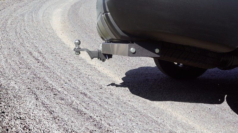 Фаркоп ТСС оцинкованный под американский квадрат для Toyota Land Cruiser Prado 250 2023-2026 нерж. шар. Артикул TCU00424