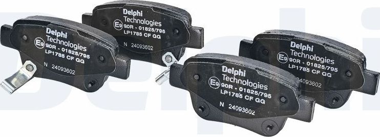 Тормозные колодки Delphi (Low-Metallic). Артикул LP1785