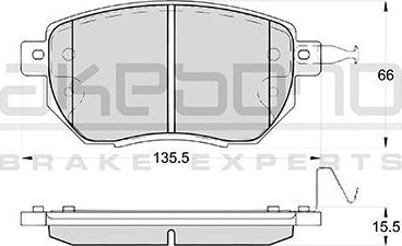 Тормозные колодки Akebono Standard. Артикул AN-711WK