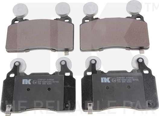 Тормозные колодки NK для Tesla Model S I 2013-2016. Артикул 2299107