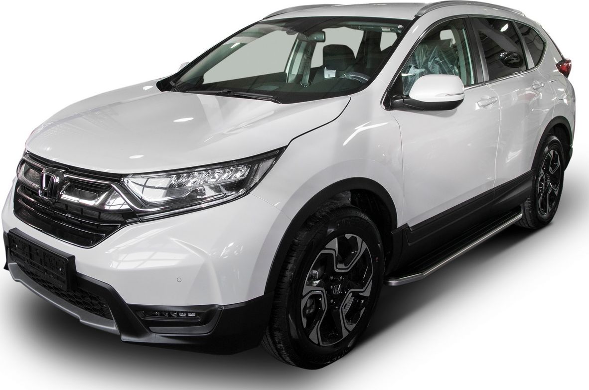 Пороги алюминиевые Rival Premium для Honda CR-V V 2017-2026. Артикул A173ALP.2103.1