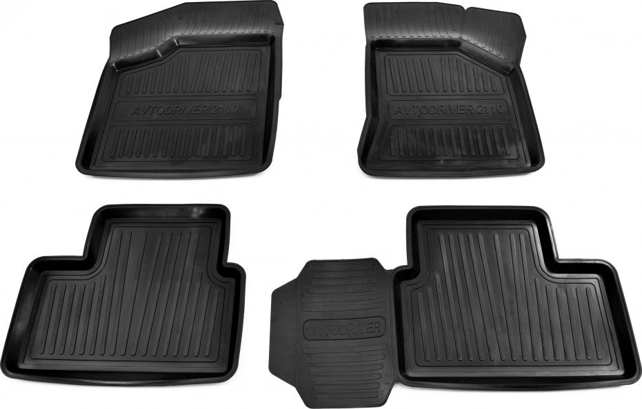 Коврики резиновые Avtodriver для салона Lada (ВАЗ) 2111 1997-2026. Артикул ADRJET009