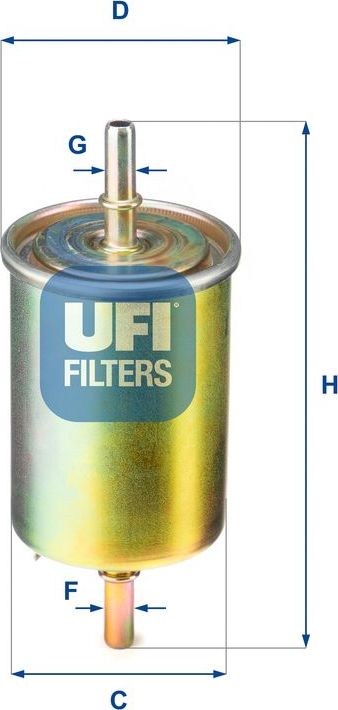 Топливный фильтр UFI. Артикул 31.850.00