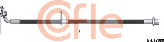Тормозной шланг Cofle. Артикул 92.BH.TY080