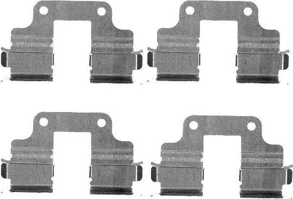 Комплект монтажный дискового тормоза | зад | Textar. Артикул 82074100