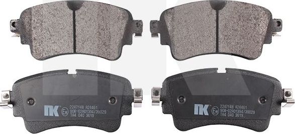 Тормозные колодки NK задние для Audi A7 II (4K) 2017-2026. Артикул 2247148