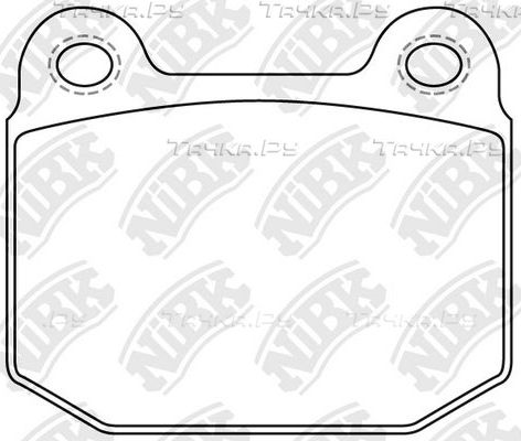 Тормозные колодки NiBK задние для Subaru WRX I 2014-2026. Артикул PN0226