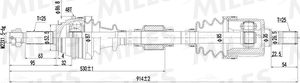Полуось (привод в сборе, приводной вал) Miles. Артикул GC02176