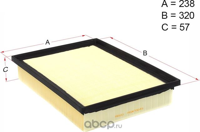 Фильтр воздушный TOYOTA LAND CRUISER PRADO 150 1GR 09-/LEXUS GX460 1UR 09 (Hosu). Артикул HSAF0045