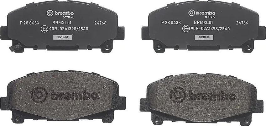 Тормозные колодки Brembo XTRA LINE. Артикул P 28 043X