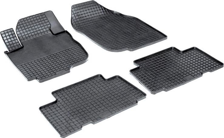 Коврики резиновые Seintex с узором сетка для салона Toyota RAV4 III 2006-2012 короткая база. Артикул 00212