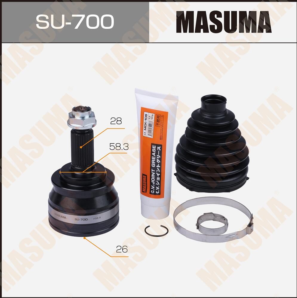 Шрус наружный (граната) Masuma. Артикул SU-700