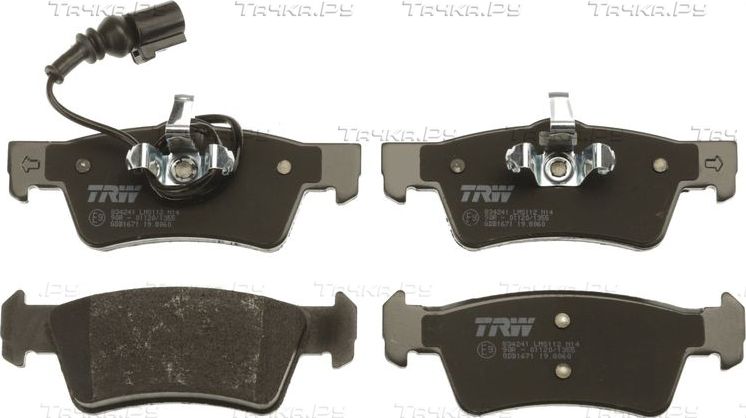 Тормозные колодки TRW COTEC задние для Volkswagen Transporter T5 2003-2015. Артикул GDB1671