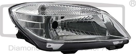 Фара передняя основная DPA правая для Skoda Fabia II 2006-2014. Артикул 99411287002